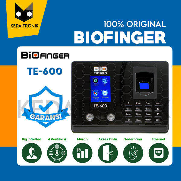 BIOFINGER TE600 MESIN ABSENSI FINGERPRINT BIOFINGER TE-600 SIDIK JARI ...