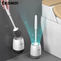 New Silicone TPR Toilet Brush Bathroom Draining Cleaning ToolWall-mounted or Floor-standing Cleaning Brush Bathroom Accessories