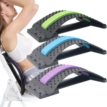 Back Massager Stretcher Support Spine Deck Pain Relief Chiropractic Lumbar  Relief Back Stretcher Fitness Massage Equipment