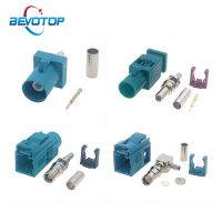 Universal Fakra Z Male / Female Jack Plug Connector Soldering RF Coaxial Wire Connectors for RG316 / RG174 Pigtail Cable