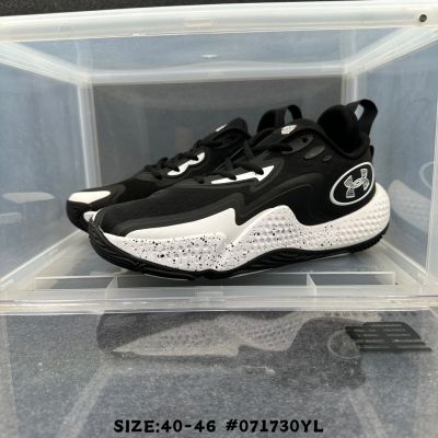 HOT Original UA* Spawn 5 Curry Breathable Lightweight Fashion Basketball Shoes Black 40-46