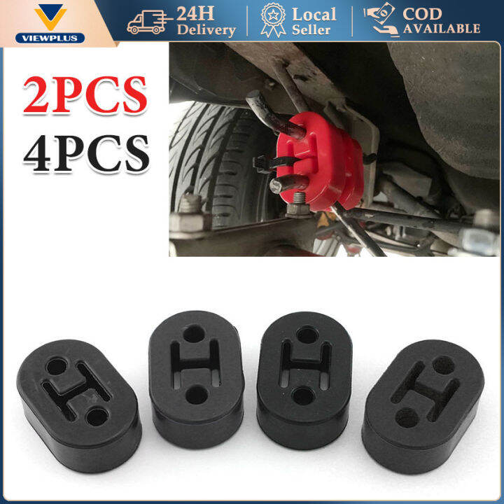2/4PCS Car Rubber Exhaust Hanger Bushing Support Pipe Bracket Hanger