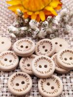 【YF】✳✆  New 10pcs 15mm/20mm/25mm Color Buttons Scrapbooking for Wedding Sewing Accessories