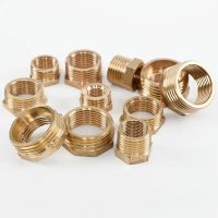 Brass Hex Bushing Reducer Pipe Fitting 1/8 1/4 3/8 1/2 3/4 F to M Threaded Reducing Copper Water Gas Adapter Coupler Connector Pipe Fittings  Accessor