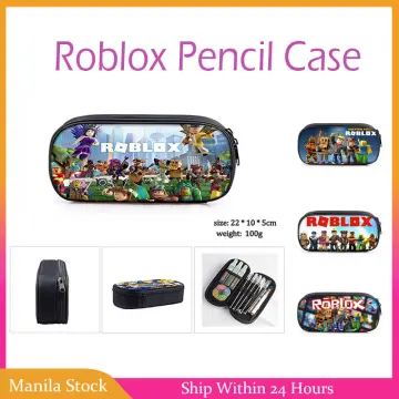 Roblox Pencil Case Cartoon Big Capacity Pencil Pouch Stationery Bag  Supplies Box Portable Office Pencil Case For Girls Boys