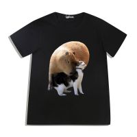 OK I PULL UP Capybaras Print T Shirt Summer Tidal Current Short Sleeves T Shirts Streetwear Fashion Casual Oversized Tee Shirt