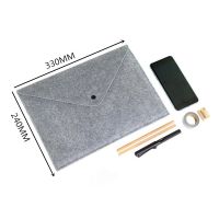 【hot】 1PC Big Capacity Document pad Business Briefcase File Folders Chemical Felt Filing Products 5colors