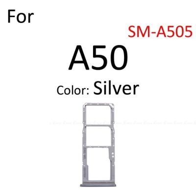 ซิมการ์ดซ็อกเก็ตถาดผู้ถือซิมการ์ด Micro Sd Adapter คอนเทนเนอร์สำหรับ Samsung Galaxy A80 A50 A40 A10 A805 A505 A405 A105