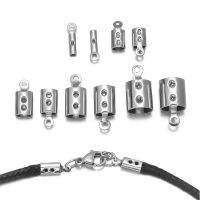 Stainless Steel Bracelet End Clasp Leather - 50pcs/lot Stainless Steel Beads Caps - Aliexpress