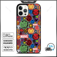 Marvel Phone Case for iPhone 14 Pro Max / iPhone 13 Pro Max / iPhone 12 Pro Max / XS Max / Samsung Galaxy Note 10 Plus / S22 Ultra / S21 Plus Anti-fall Protective Case Cover