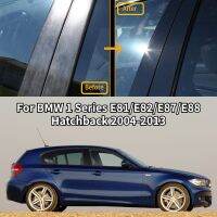 6ชิ้นสำหรับ BMW 1ซีรีส์ E81 E87 E82 E88 Hatchback 2004-2012 2013ประตูเสาหน้าต่างโพสต์มีดแต่งขอบสติกเกอร์ปิดตกแต่ง