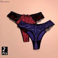 Clarissali Beauwear 2pc/set new arrival womens lace middle waist thongs L 3XL 4Xl 5XL female sexy briefs