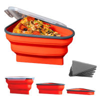 Perfect Pizza Pack Reusable Pizza Storage Container With 5 Microwavable Serving Trays Pizza Slice Compartment Container Cake Box