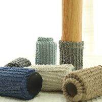 ☬♨ 4 Pcs/set Reduce Noise Knitting Anti-slip Furniture Socks Thicken chair leg mat Protector Table decoration foot Cups pad