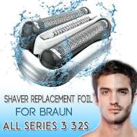 【▼Hot Sales▼】 zhaolanj เปลี่ยนเครื่องโกนหนวดไฟฟ้าฟอยล์สำหรับ Braun 32S Series 3 300S 310S 320 330 340 345S 350cc 370cc 380 390cc 3040cc 3040S