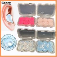 GEORG 6PCS โปร่งใสโปร่งใส ปลั๊กอุดหู กันน้ำกันน้ำได้ ซิลิโคนนุ่มๆ ที่อุดหูลดเสียงรบกวน ของขวัญสำหรับเด็ก การว่ายน้ำว่ายน้ำ ที่ปิดหูกันเสียงฉนวนกันเสียง ใช้ได้ทุกเพศ