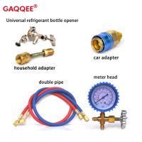 R22 R134A R410 R600 Refrigerant Manifold Gauge Household Car Air Conditioning Fluoride Adding Tool Kits Freon Cool Gas Meter Set