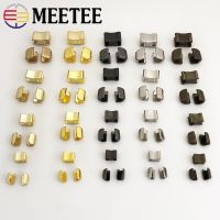 ☑卐 Meetee 20/50Sets Metal Zipper Stopper for 3 5 8 10 Zip U Code Non-slip Zippers Upper Stop Tail Clip Buckle Zip Repair Kit