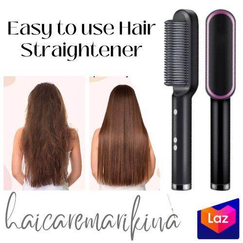 Lazada hair cheap brush straightener