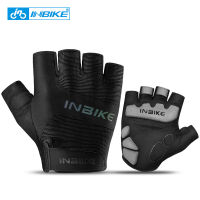 INBIKE 2021 Half Finger Cycling Gloves Outdoor Bicycle Riding Mtb Gloves Anti-slip Breathable Reflection Rider Gloves Uni Use