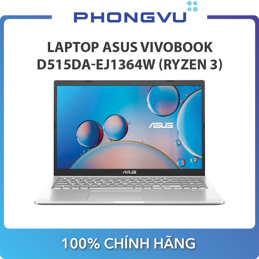 Laptop Asus Vivobook D515DA-EJ1364W (15.6 inch Full HD/AMD Ryzen 3 3250U/4GB/512GB SSD/Windows 11/1.8kg)