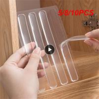 5/8/10PCS Silicone Anti-collision Door Sticker Furniture Wall Protection Non-marking Handle Strip Perforation-free Home Life Decorative Door Stops