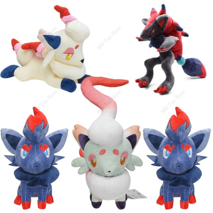 ตุ๊กตา-hisuian-zorua-ตุ๊กตาโปเกมอนขายดีของเล่นอะนิเมะแอคชั่น-zoroark-ยัดนุ่นของสะสมของขวัญวันเกิดสำหรับเด็ก