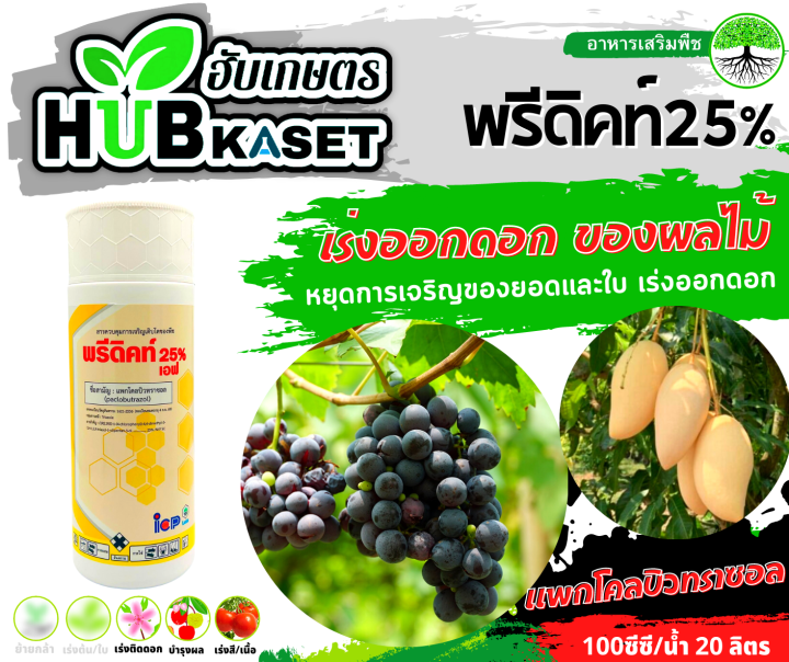 พรีดิคท์25-1ลิตร-แพกโคลบิวทราซอล-เร่งออกดอกผลไม้