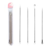 【CW】℗♟  4PCS Blackhead Remover Skincare Acne Removal Needle Dots Cleaner Deep Pore Facial Cleansing Face