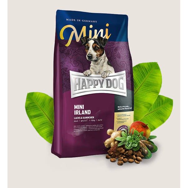 happy-dog-mini-ireland-มินิ-ไอร์แลนด์-อาหารสุนัข-พันธุ์เล็ก-บำรุงขนและผิวหนัง-เกรด-holistic