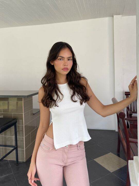 Side Zipper Tank Top Lazada.co.th