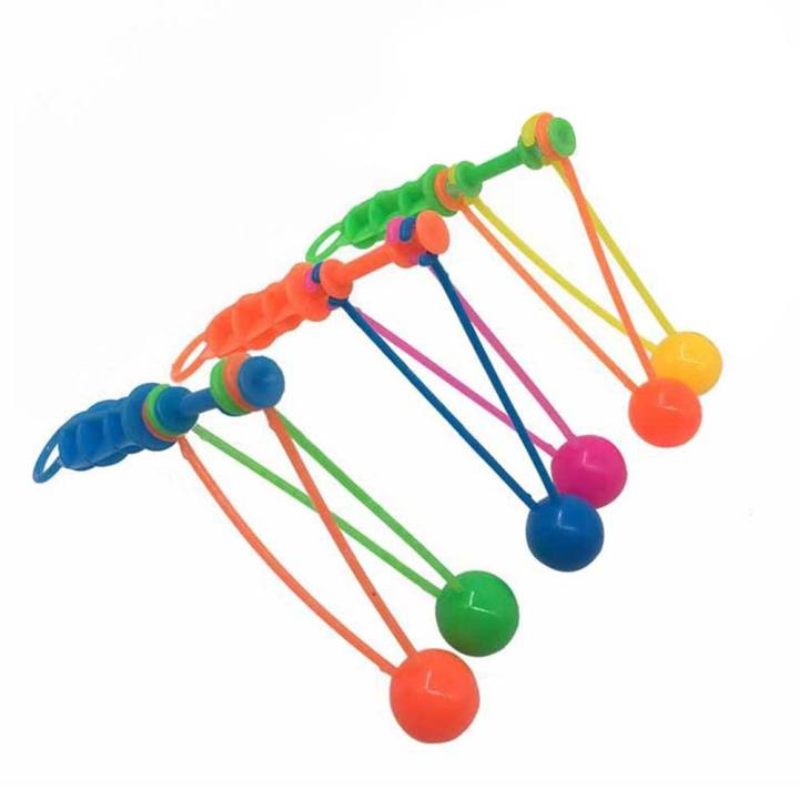 hand-crank-double-touch-ball-plastic-bumper-ball-classic-nostalgic-casual-toy-swing-pounding-combo-set