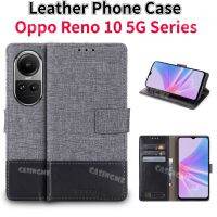 OPPO Reno 10 5G 2023แบบฝาพับเนื้อผ้าใบเคสหนังสำหรับ OPPO Reno 10 Reno 10 Pro 10Pro + บวก5G 2023เคสหนังพลิกโทรศัพท์หรูที่ยึดเคสกันกระแทกมือถือฝาหลัง