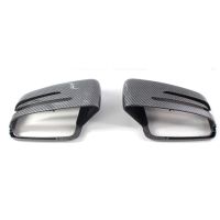 4x Car Carbon Fiber Rearview Side Mirror Cover Replacement for Mercedes Benz A B C E Class W204 W212 W176 W246 C218 X156