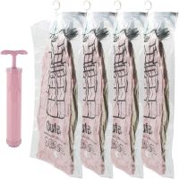 ❦﹊❁ Hanging Vacuum Storage Bag Seal Storage Clothing Bags for Suits Dress Coats or Jackets Closet Organizer