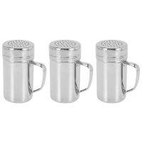 Seasoning Bottle,3Pcs Spice Bottle Airtight Seasoning Bottle Shaker Kitchen Gadget (Jars with Handle)