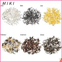 MIKI 100ชิ้นเครื่องประดับแฟชั่น DIY เชื่อมต่อหัวเข็มขัดสร้อยคอเข็มกลัดเชื่อมต่อบอลคลิปหนีบ