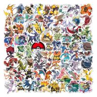 50/100PCS Pokemon Stickers Cute Stickers for Laptop Kids Anime Childrens Pack Waterproof Cool Funny Suitcase Skateboard Classic