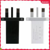 SHANXEN เครื่องชาร์จไฟในชาร์จโทรศัพท์แบบเร็วฮับ ​​USB Universal 4พอร์ตที่ชาร์จเร็วหลายพอร์ตหัวแปลงปลั๊กอังกฤษเครื่องชาร์จติดผนัง