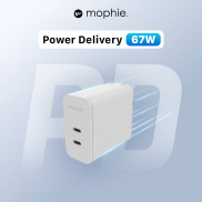 Sạc nhanh Mophie Power Delivery 67W 2 USB-C GaN