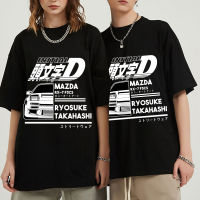 Drift Japanese Anime Ae86 Initial D Tshirt Men Short Sleeves Tshirts Cotton Tee 100% cotton T-shirt