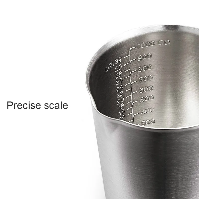 Stainless Steel Measuring Cup 200 ml Milk Tea Coffee Liquid Measuring Cup  With Scale Food Grade 304 SUS Never Rust 200 cc