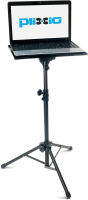 Plixio Adjustable Laptop Projector Stand - Portable Podium Tripod Mount, DJ Mixer Stand Up Desk Computer Stand Tray and Holder (27" to 48")