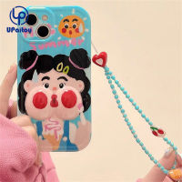 เคสสำหรับ iPhone 15 11 14 13 12 Pro Max X XR Xs Max 8 7 6 Plus SE 2020การ์ตูนผู้หญิง Unny 3D ใบหน้าใหญ่เลนส์เคสโทรศัพท์ฝาครอบด้านหลังเนื้อนิ่ม TPU ป้องกันเต็มรูปแบบ