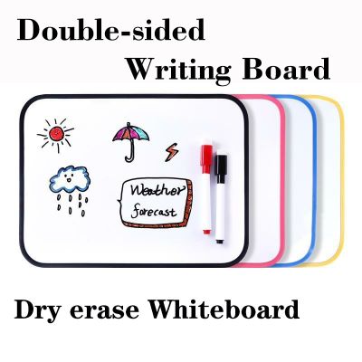 Dry Erase Whiteboard Double-Sided Writing Childrens Drawing Board Erasable Small White Board for Painting and Graffiti
