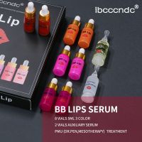 Beauty Salon BB Lips 10 Vials 5ml  Ampoule Serum Kit BB Lip Serum Pigment BB Cream Set for Lip Gloss MTS Mesotherapy Treatment