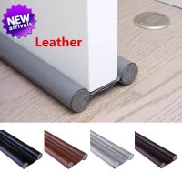 Upgraded Leather 96cm Flexible Door Bottom Sealing Strip Guard Sealer Draft Stopper Weatherstrip Wind Dust Blocker Protector Decorative Door Stops