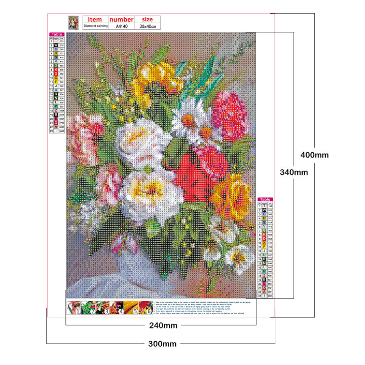 5d-ภาพวาดเพชร-diy-ทั้งชุดลูกปัดออกแบบดอกไม้ลิลลี่กุหลาบดอกทิวลิปแจกันดอกไม้เต็มเจาะเย็บปักถักร้อยภาพโมเสค-30-40ซม