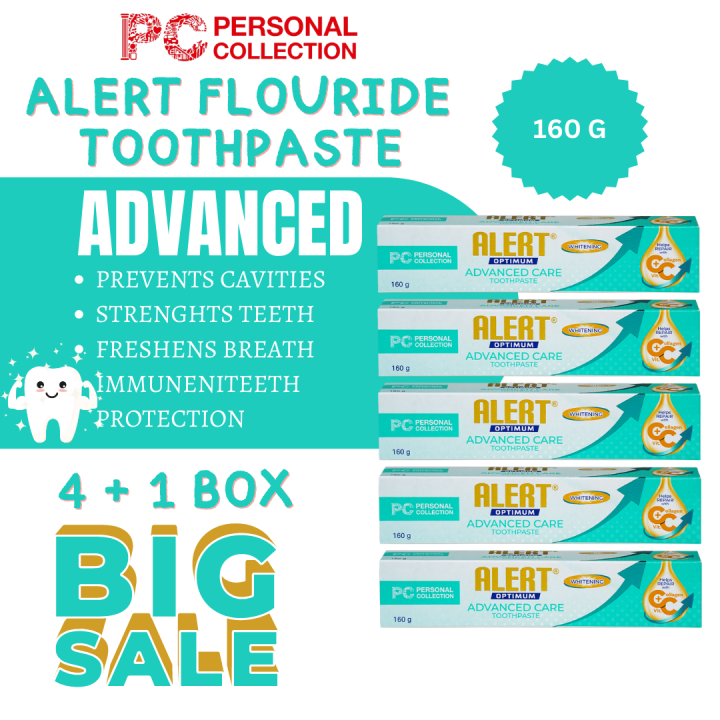 Personal Collection Alert Optimum Advanced Care Toothpaste 5 tubes 160 grams Lazada PH