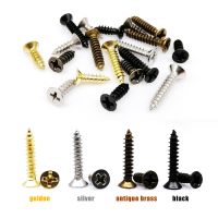 200X M2 M2.6 M3 Mini Small Golden Silver Bronze Black Steel Phillips Flat Countersunk Head Self Tapping Screw For Wood Box Hinge Nails Screws  Fastene